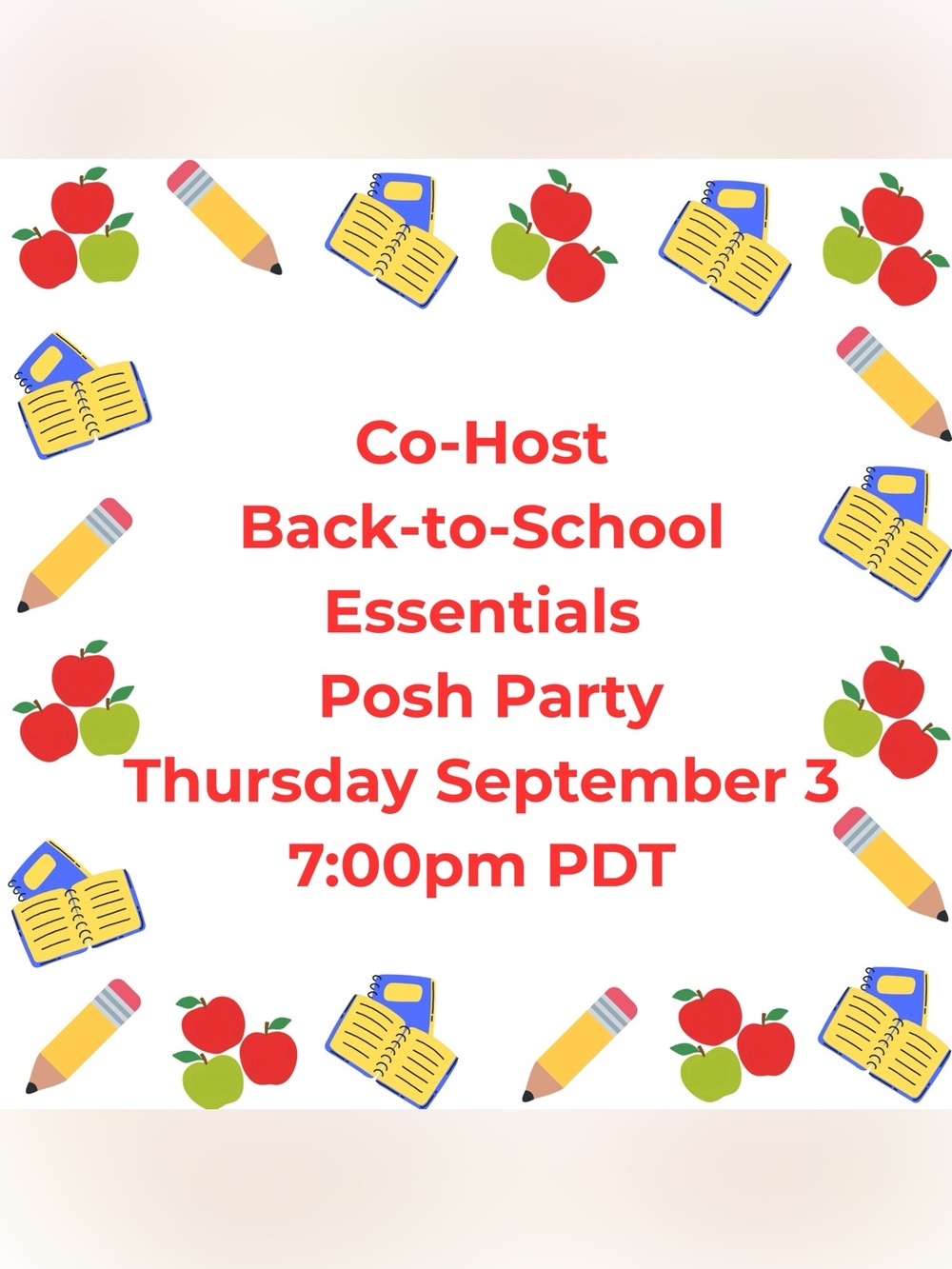 Back-to-School Essentials Posh Party Co Host